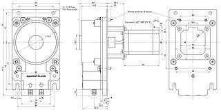 RP-WII Dimensions Stepper Motor Versions