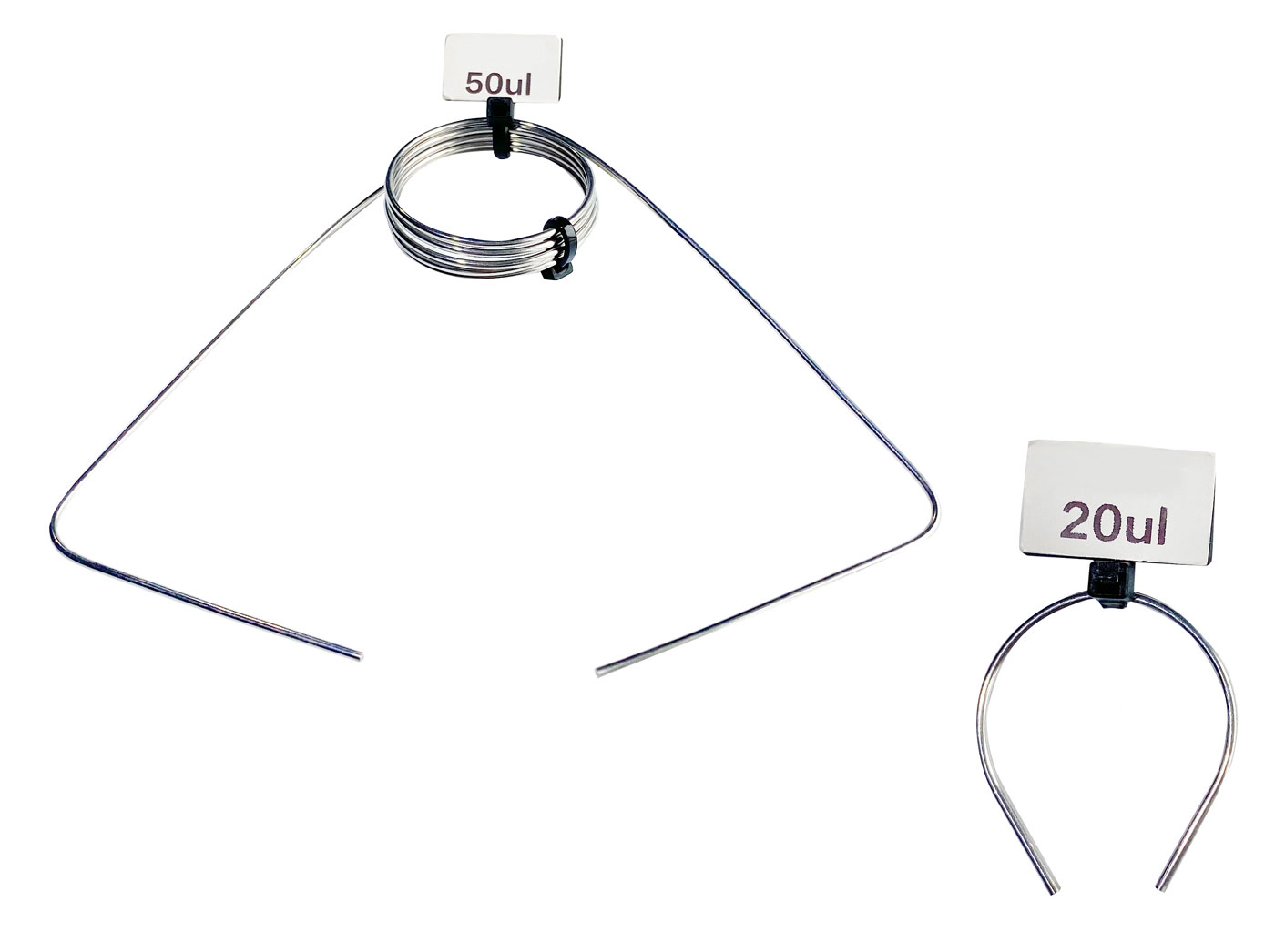 Sample probes made of stainless steel